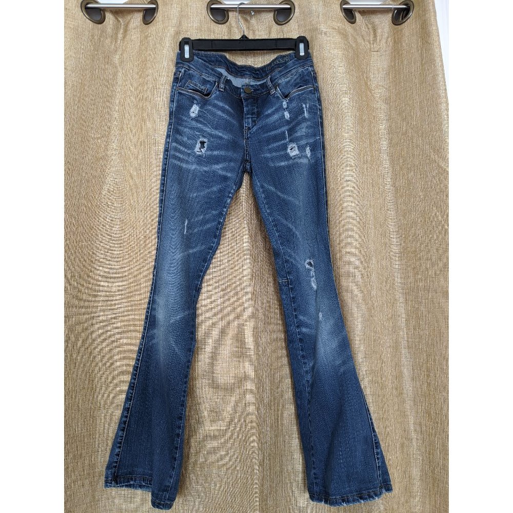 Blank NYC Distressed Flare Jeans